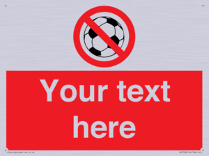 Custom No Ball Games Sign